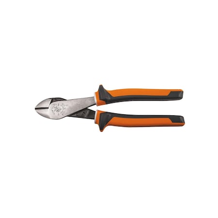 Diagonal Cutting Pliers, Insulated, Angled Head, 8-Inch