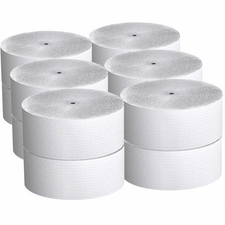 Scott Coreless High-Capacity Jumbo Roll Toilet Paper, 1-Ply, White, 2, 300'/Roll, 12PK