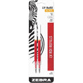 Zebra Pen JF-Refill - Medium Point - Red Ink - 2-/ Pack