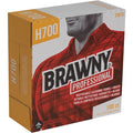 Dry Wipe, Brawny Pro H700, Dispenser Box, Heavy Absorb, 9 in x 16 1/2 in, 100 Sheets, White, 5 Pk