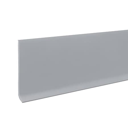 Wall Base Molding, 120 ft L, Silver Gray