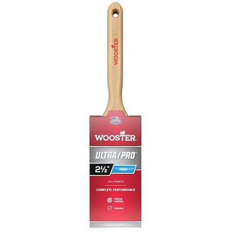 2-1/2" Flat Sash Firm, Nylon/Polyester Bristle, Paint Brush, Wood Handle