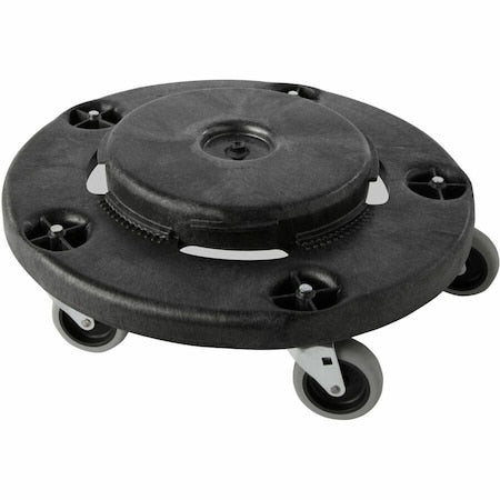 Container Dolly for BRUTE 20-55 gal Containers, 250 lb Load Capacity, 5 Swivel Casters, Black
