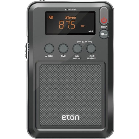 Eton Elite Mini AM/FM/ShortWave Radio - LCD Display - Headphone - 2 x AAA - Portable