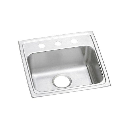Bowl Drop-In Sink,19.5""x19""x4"",Gray