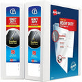 Heavy-Duty View 3 Ring Binders, 3 in, PK2