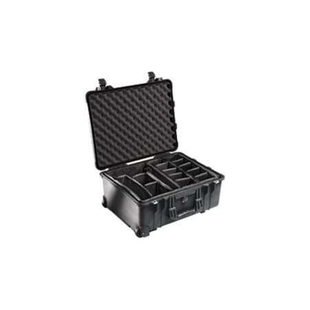 Black Protective Case, 22.07" L x 17.92" W x 10.42" D