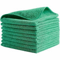 Microfiber Cloth Wipe 16" x 16", Green, 24PK