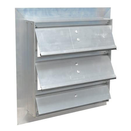 Motorized Damper, Aluminum, Square, 18 ga