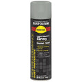 Rust Preventative Spray Paint, Light Machinery Gray, Gloss, Solvent, 15 oz