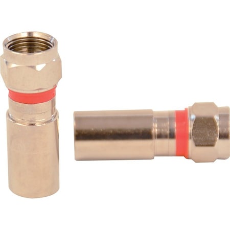 Coupler, Cable, F-Type/Male, RG6, PK10