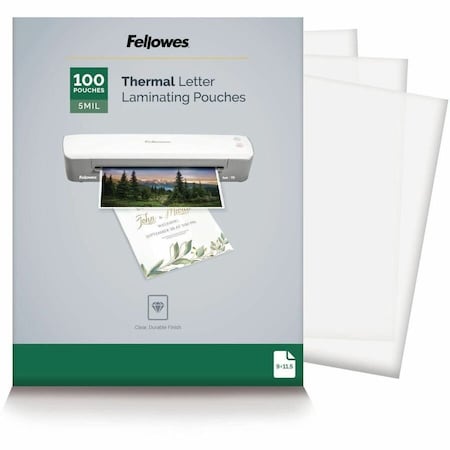 Laminating Pouch, 11 1/2" L, 9" W, PK100