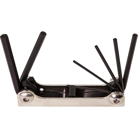 7 Piece Metric Fold-Up Hex Key Set, 70582