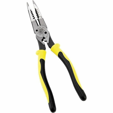 Pliers, All-Purpose Needle Nose Pliers with Crimper, 8.5-Inch