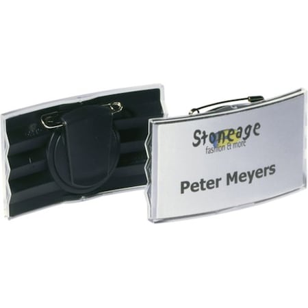 ID Badge Holder, 2-3/4" L, Dual, PK25