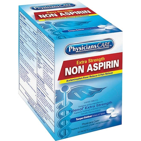 Non-Aspirin Pain Relief, Tablet, PK50