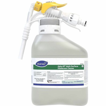 Multi-Surface Disinfectant Cleaner Concentrate, 5L Hose End Sprayer, Unscented, Tan