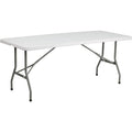 Rectangle Folding Table, Plastic Top, White