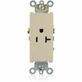 Straight Blade Receptacle, 5-20R, 20 A, 125V AC, 2 Pole, 3 Wire, Flush Mount, Self-Grounded