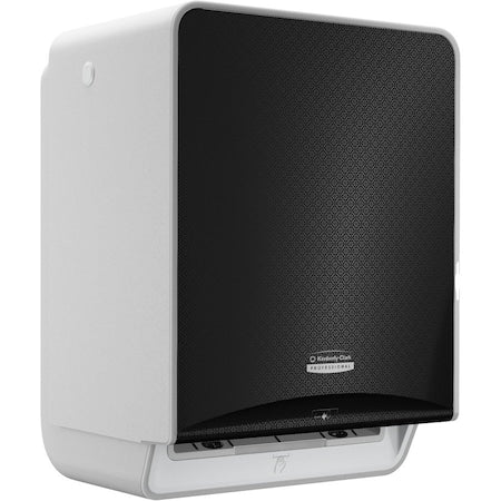 Paper Towel Dispenser, Hardwound, 8 in Paper Towel Width, 1 3/4 in Core Dia, Plastic, Black