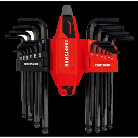 Hex Key Set, Blk Oxide Finish