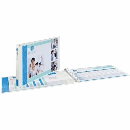 Heavy-Duty View 3 Ring Binder, 1.5" Slan