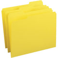 File Folder, Yellow, Paperboard, PK100