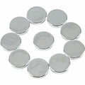 MasterVision Round Magnets, Strong for Whiteboards, File Cabinets, Fridge, 10 Pk, 1" DIA, Silver