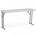 Rectangle Training Table, Plastic Top, White