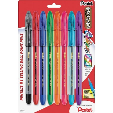 Pen Set, Assorted, Plastic, PK2