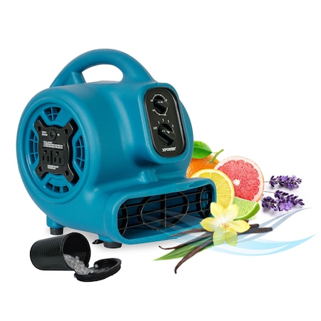 P-260AT Freshen Aire 1/5 HP 800 CFM 4 Speed Scented Mini Mighty Air Mover, Utility Fan, Dryer