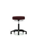 Rutledge Fabric Stool without Back - Medium Bench Height with Stationary Glides in Burgundy Fabric
