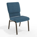 Blue Fabric Church Chair, PK4