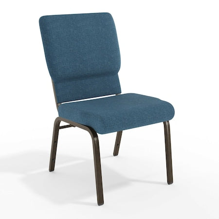 Blue Fabric Church Chair, PK4