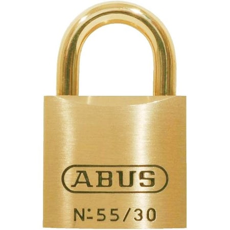 Padlock, 1 1/32" H, 1 1/8" W, Brass