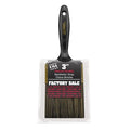 3" Flat Sash Soft, China Hair Bristle, Paint Brush, Plastic Handle