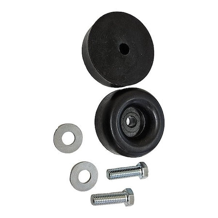 1 in H Rubber Rubber Pads For Rolling Steel Ladders