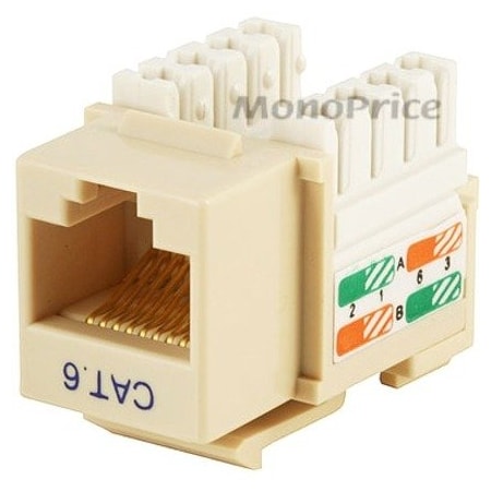 Datacom Jack, Cat6, Punch Down, Beige