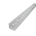 Piano Hinge, Stainless Steel, Full Surface Mounting, 3 in Leaf W x 72 in Leaf H, Mill