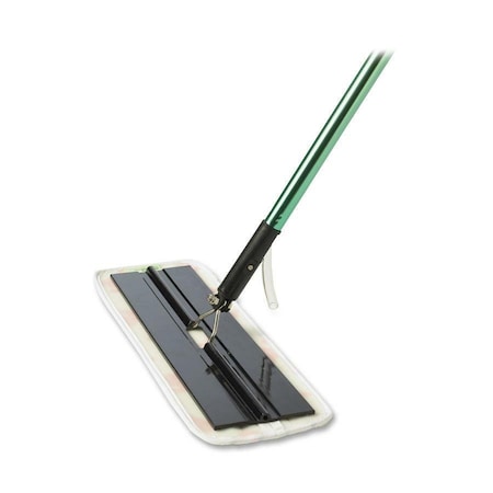 Flat Mop Kit, Quick Change Connection, Cut-End, Green/Black, Microfiber, 55593