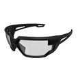 Type-X, Safety Glasses, Anti-Fog & Anti-Scratch, Clear Lens, Black Frame, Full-Frame
