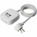 Outlet Strip, White, 3-7/8 in, 2 Outlets