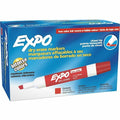 Dry Erase Marker, Chisel Tip, Red PK12 Low Odor