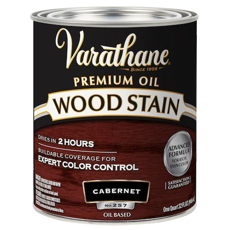 Premium Wood Stain, Oil Based, Cabernet, 1 Quart