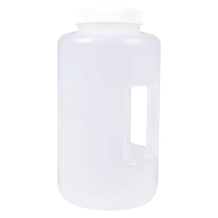 Bottle, 4000mL, 128 Oz, Wide Mouth (Formerly Lab Safety Supply)
