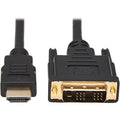 HDMI to DVI Cable, HDMI, DVI-D M/M, 6ft