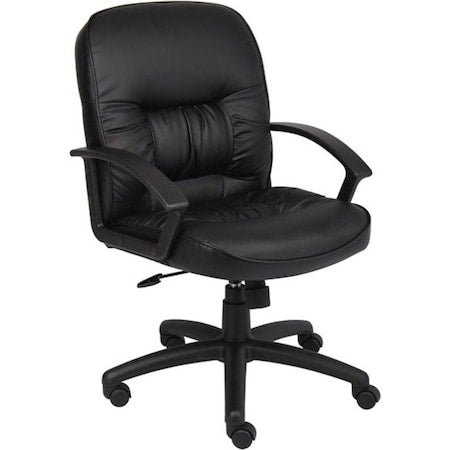 Chair, 27 in W 28-1/2" L 42" H, Loop, Leather Seat
