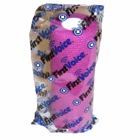 Self-Adhesive Bandage, 5" x 5yds (4-Pack), Bright Pink