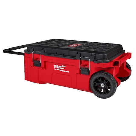 PACKOUT Rolling Tool Chest, Black/Red, Plastic, 38 in W x 12 in D x 16 in H