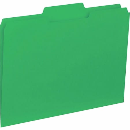 File Folder, Green, Paperboard, PK100